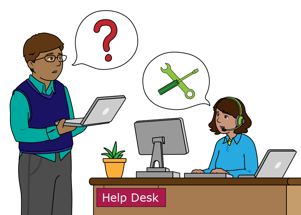 help desk illustration